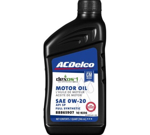 ACDelco Dexos1 Gen2 Full Synthetic Motor Oil 0W-20 0.946л