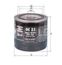 Фільтр оливи Mahle OC23