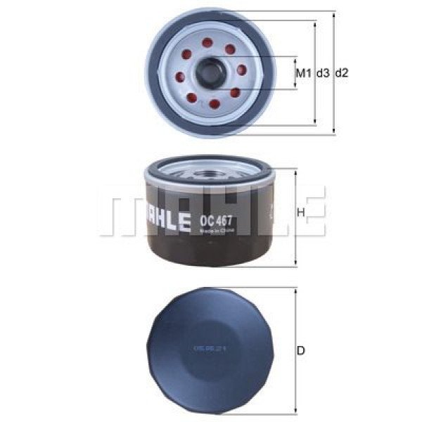 Фільтр оливи Mahle OC467