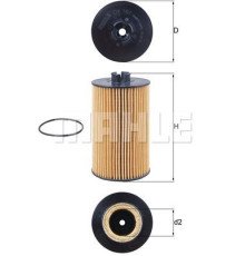 Фільтр оливи Mahle OX161D