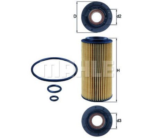 Фільтр оливи Mahle OX179D