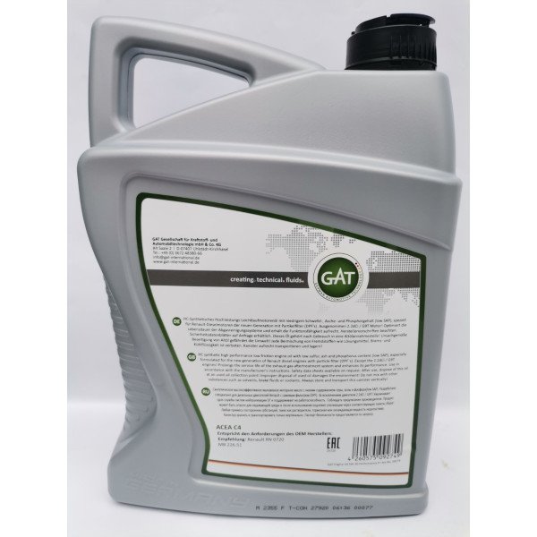 GAT Engine Oil Performance R 5W-30 5л