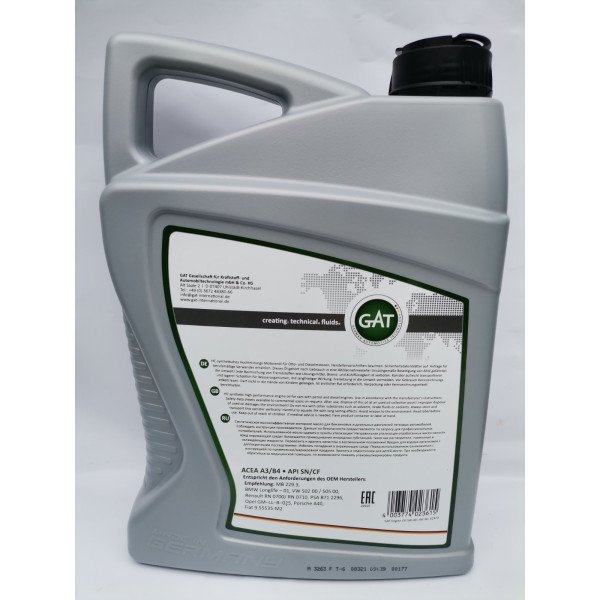 GAT Engine Oil 5W-40 4л