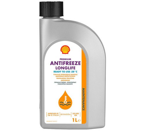 Shell Premium Antifreeze Longlife G12+ 1л