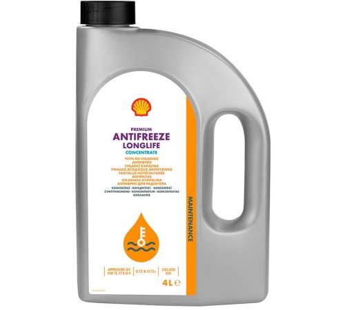 Shell Premium Antifreeze Longlife G12+ Concentrate 4л