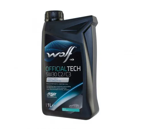 Wolf OfficialTech 5W-30 C2/C3 1л Wolf OfficialTech 5W-30 C2/C3 1л