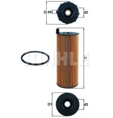 Фільтр оливи Mahle OX196/1D